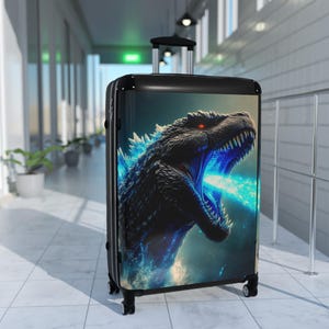 The King of the Monsters Suitcase, Fantasy Luggage, Travel Bag, Fire Breathing, Suitcase for Travelers, Magical Suitcase
