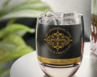 Glassware, The Continental Whiskey Glass, Old Fashioned Tumbler, Bourbon Lover Gift, Scotch Glass, Rocks Glass