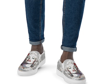 Zapatos de lona sin cordones Marilyn Monroe para hombre