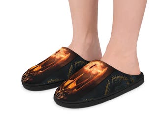 Epische Fantasy Herren Hausschuhe, Gemütliche Hausschuhe für Fans, Geschenke für Filmliebhaber, Herr der Ringe inspirierten Folien,