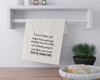 Dog Dirty Dancing Premium Kitchen Towel