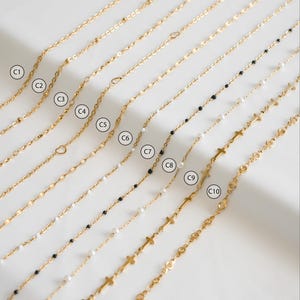 14k Gold PVD Chain for permanent Jewelry- Tarnish Proof, Waterproof, Hypoallergenic