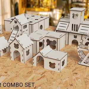 Laser Cut Hamster House Plan: 11 Designs (Digital Download)