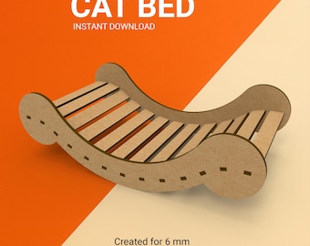 Laser Cut Cat Bed Swing: CNC Template (Digital Download)