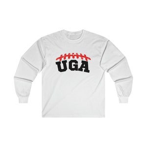 UGA Strap- Ultra Cotton Long Sleeve Tee