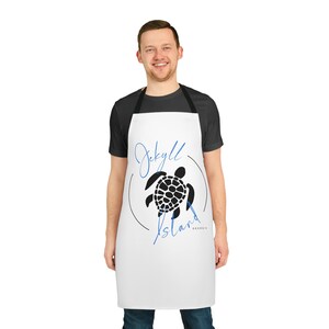 Jekyll Island Blue Turtle- Apron (AOP)