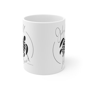Jekyll Island Black Turtle- Ceramic Mug 11oz