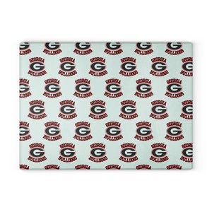 Georgia Bulldogs-Glass Cutting Board