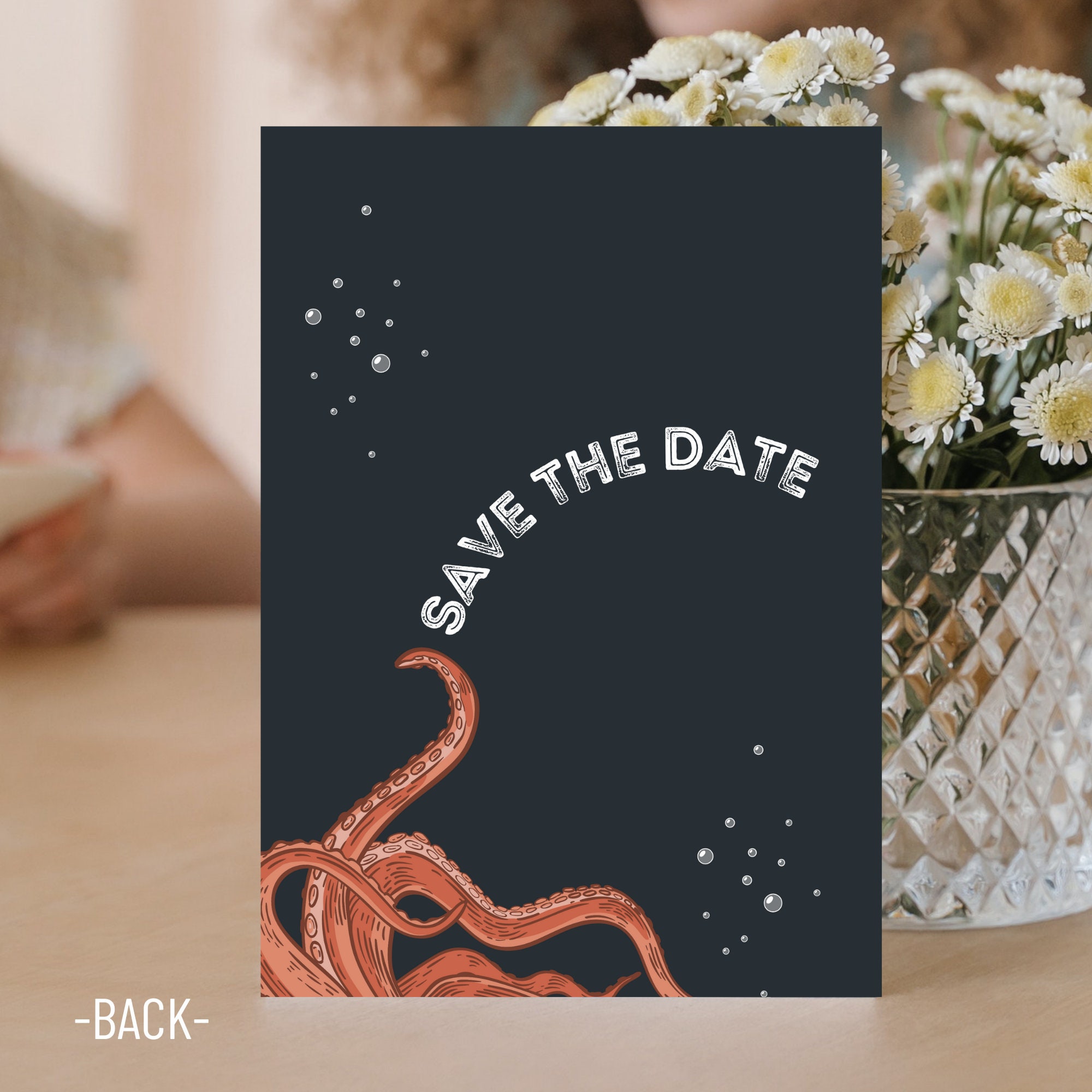 Editable - KRAKEN/OCTOPUS MONSTER Theme Birthday Invitation Template ...