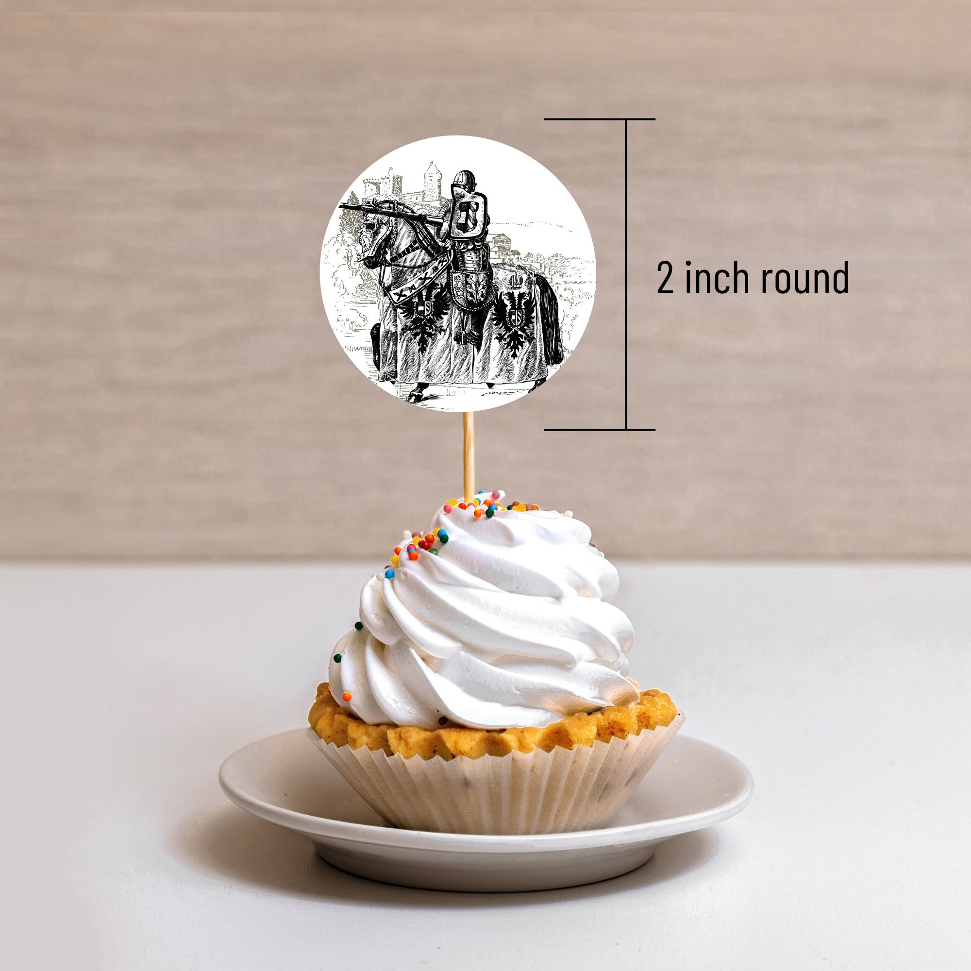 Knight Grad Topper Editable/printable KNIGHT Theme Birthday, Cupcake Topper Template ...