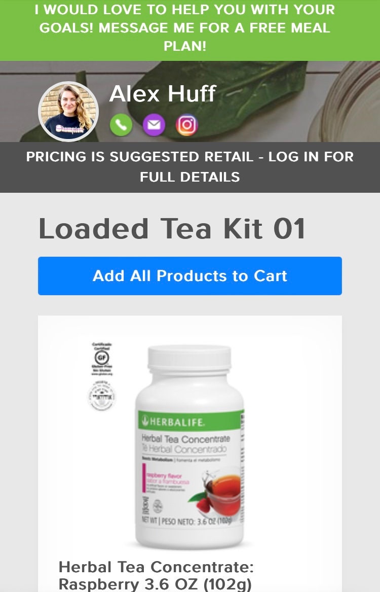 Herbalife Thermojetics Instant Herbal Tea