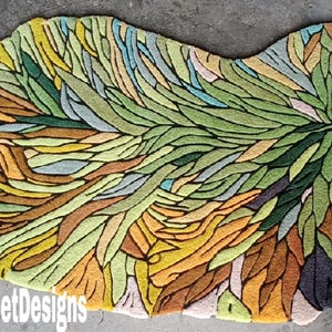 Hand Made unique Tufted 100% fine wool trending carpets and rugs for living room,kids room,bedroom, any size,Custom size accepet,