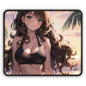 Anime Girl Mousepad, Anime Gift for Friend, Anime Mousepad, Anime Gift, Elena from aIDOLSmedia - 9&quot; × 7&quot; Gaming Mouse Pad