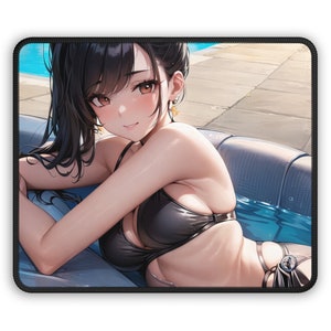 Anime Girl Mousepad, Anime Gift for Friend, Anime Mousepad, Anime Gift, Kim from aIDOLSmedia - 9&quot; × 7&quot; Gaming Mouse Pad