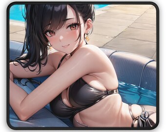 Anime Girl Mousepad, Anime Gift for Friend, Anime Mousepad, Anime Gift, Kim de aIDOLSmedia - 9" × 7" Gaming Mouse Pad