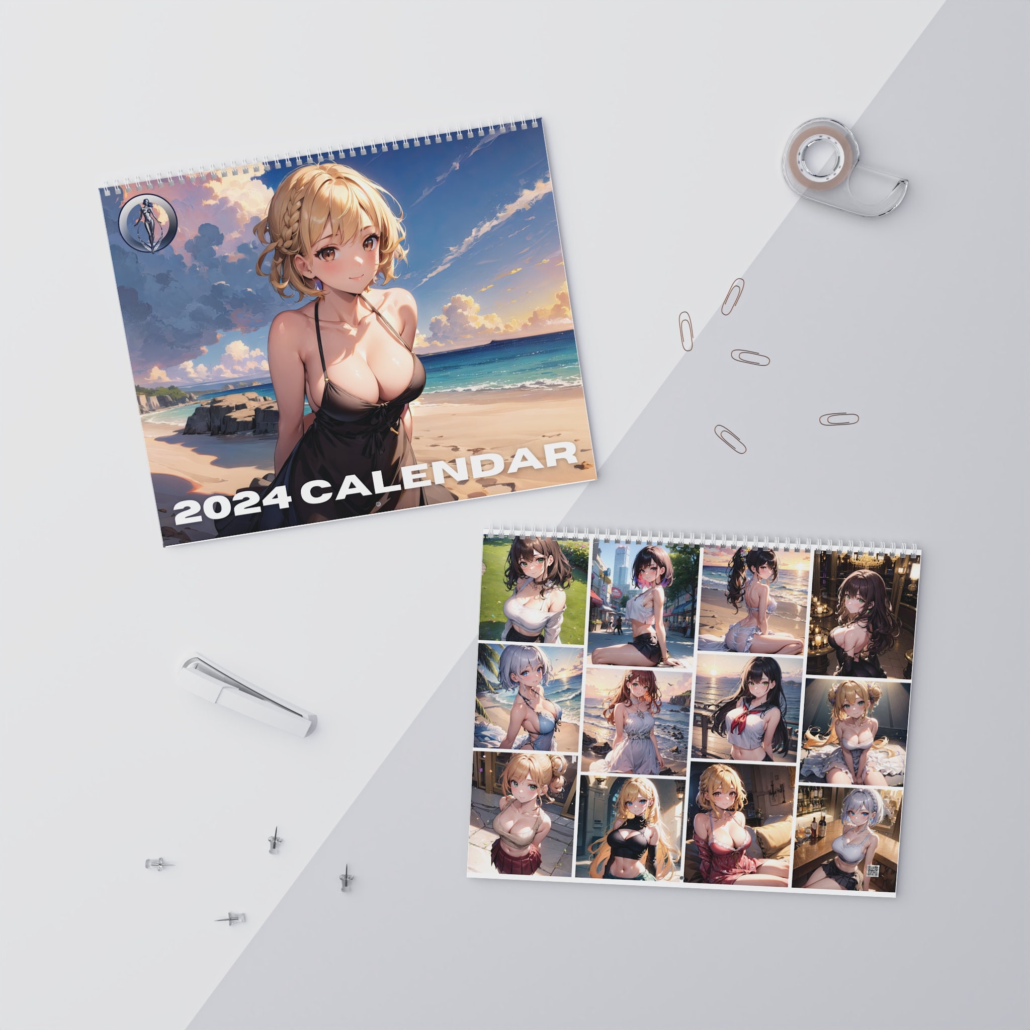 Anime 2024 Calendar sold by Content Newt Chewa SKU 94456050 Printerval