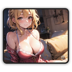 Anime Girl Mousepad, Anime Gift for Friend, Anime Mousepad, Anime Gift, Bianca from aIDOLSmedia - 9&quot; × 7&quot; Gaming Mouse Pad