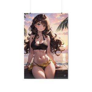 Anime Girl Poster, Anime Gift for Friend, Anime Poster, Elena from aIDOLSmedia - Premium Matte Vertical Poster