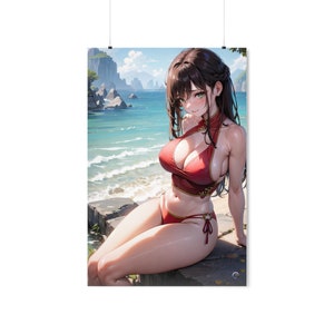 Anime Girl Poster, Anime Gift for Friend, Anime Poster, Mei from aIDOLSmedia - Premium Matte Vertical Poster