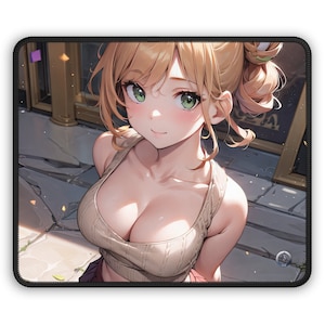 Anime Girl Mousepad, Anime Gift for Friend, Anime Mousepad, Anime Gift, Tess from aIDOLSmedia - 9&quot; × 7&quot; Gaming Mouse Pad