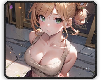 Anime Girl Mousepad, Anime regalo para amigo, Anime Mousepad, Anime regalo, Tess de aIDOLSmedia - 9" × 7" Gaming Mouse Pad