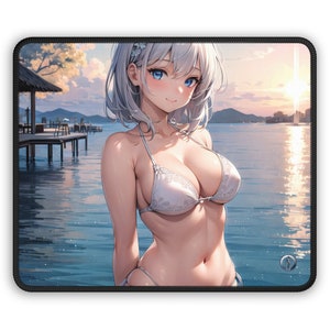 Anime Girl Mousepad, Anime Gift for Friend, Anime Mousepad, Anime Gift, Evie from aIDOLSmedia - 9&quot; × 7&quot; Gaming Mouse Pad