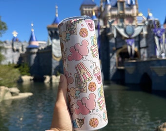 Disney Park Snacks, 20oz skinny tumbler