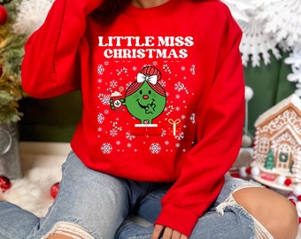 Little Miss Christmas Sweatshirt Holiday Sweater Christmas Gifts Holiday Shirt Cute Christmas Sweater Christmas Spirit Gifts for Her Etsy