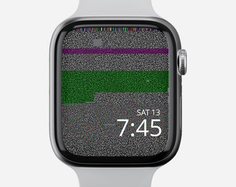 No Signal Watch Face, Glitch Watch Face, Out of Work Watch Face, Digital Art Watch Face, Indie Watch Face, Noise Watch Face