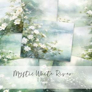 Daisy River Junk Journal Kit Vintage Ephemera Journal Spring Flower Digital Paper for Scrapbooking Floral Printable Shabby Pages
