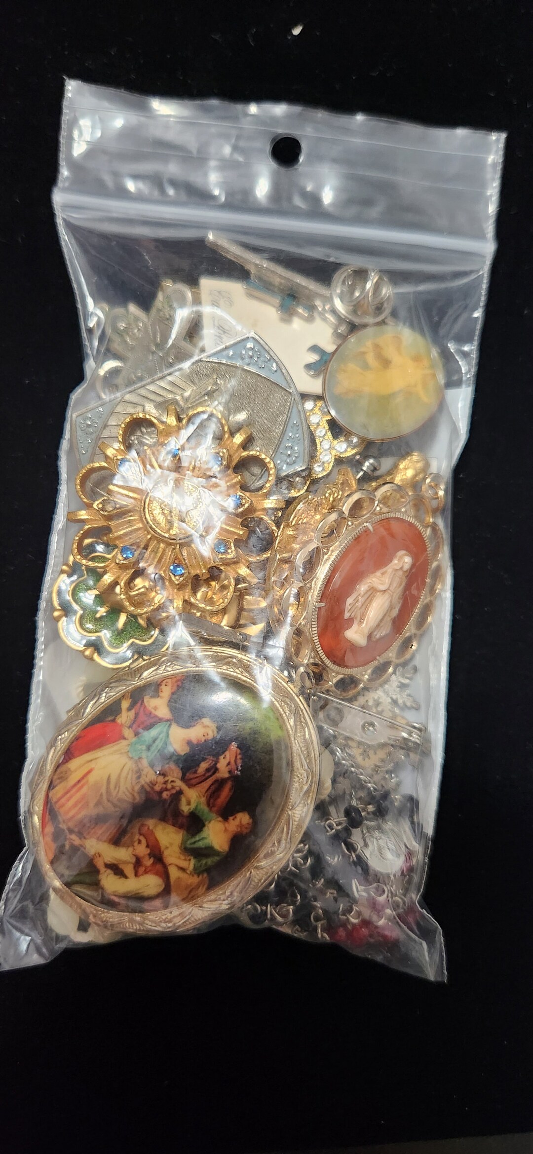 Lot of Mostly Vintage Religious Jewelry Etsy