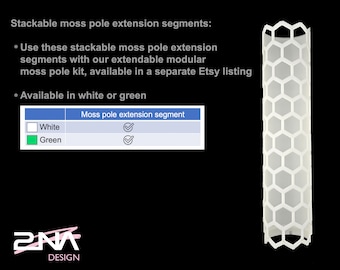 Moss pole extension segments