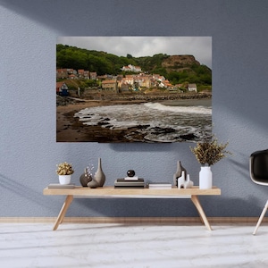 Charming Runswick Bay Coastal Print – Yorkshire Seaside Wall Art | UK Landscape Photography