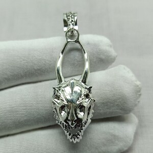 Sterling Silver Plated Vampire Bat Pendant: Halloween Jewelry