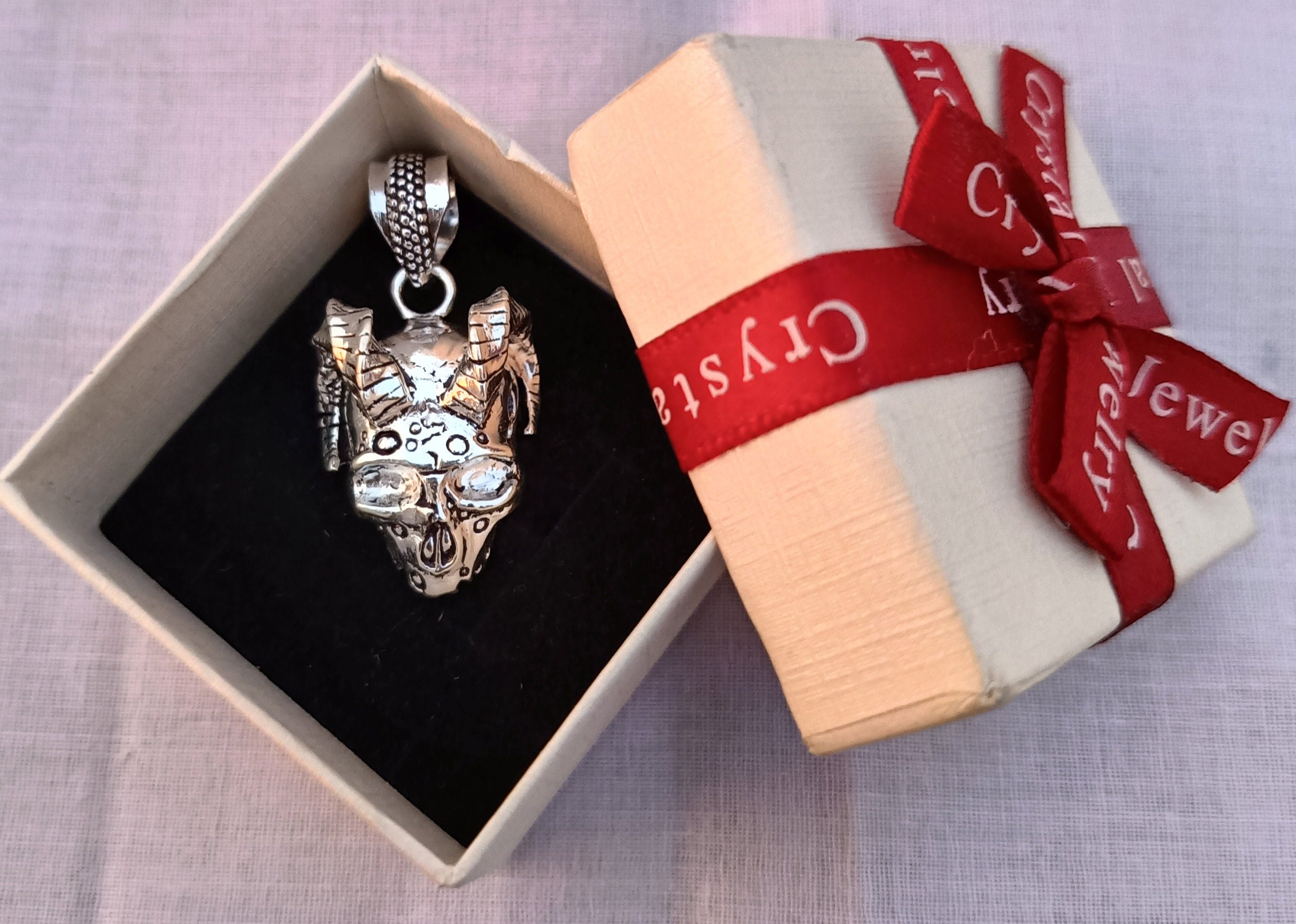 ネックレス・ペンダント ZKIYO horned sheep skull Skull Sheep Horn Beast Pendent, Silver Sheep Skull Pendent