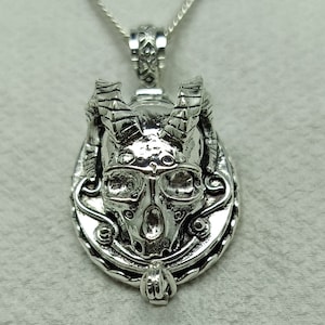 Vintage Devil Horn Sheep Poison Pendant,Sheep Skull Pill Box Pendent,Secret Compartment Pendent,Devil Head Coffin Poison Pendent,Gift ForHer