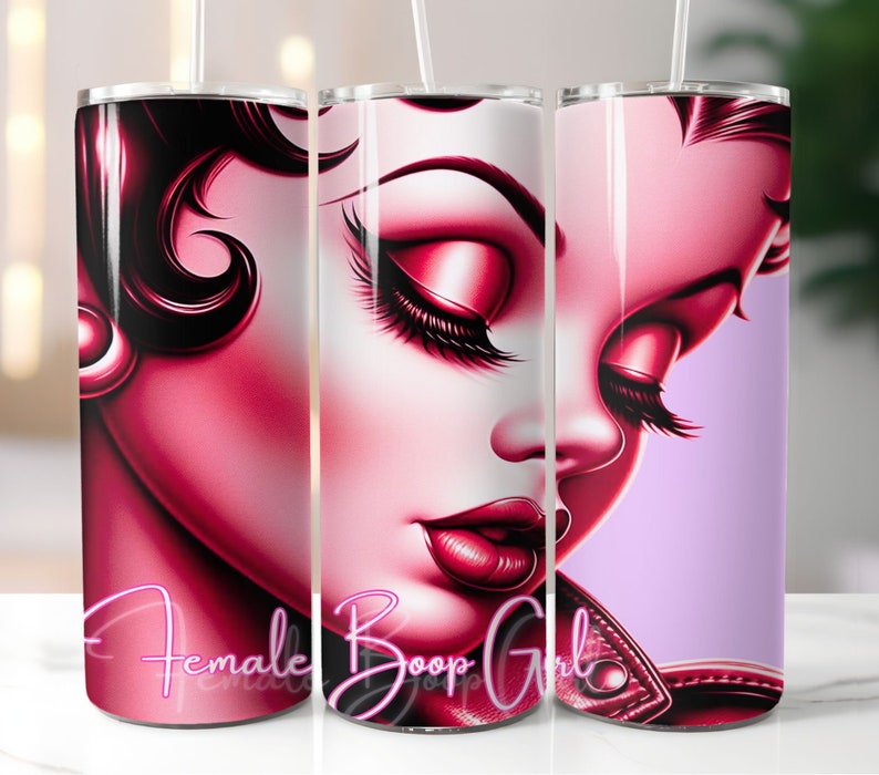 Betty Boop 20oz Tumbler Png, Betty Girl Tumbler Sublimation Design, Betty Boop Tumbler Wrap,girl