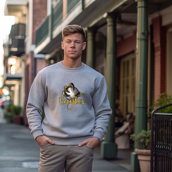 Eagles Baseball Sweatshirt Athletic Teams Gift Go Eagles Sweater Baseball Sweats Baseball Mom Gift Eagle Baseball Team Sweatshirt Etsy UK