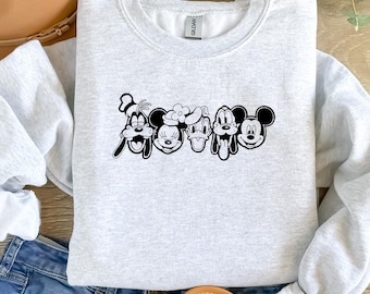 Mickey and Friends Sweater, Family Vacation  Hoodie, Mickey and friends Family Hoodie, Disney Hoodie, Mickey and co, Disneyland Vacation