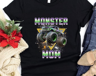 Monster Mom T-shirt, In My Monster Truck Mama Shirt, Monster Truck Mom Shirt, Women Groovy Shirt, Funny Monster Truck Shirt, Funny Mom Tee