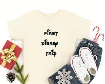 Disney trip shirt, first Disney toddler tee, walt Disney shirt, family Disney shirts, Disneyworld tee