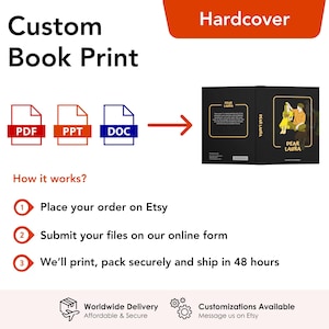 Custom Book Printing (Hardcover) | Global Shipping | Top Rated on Etsy