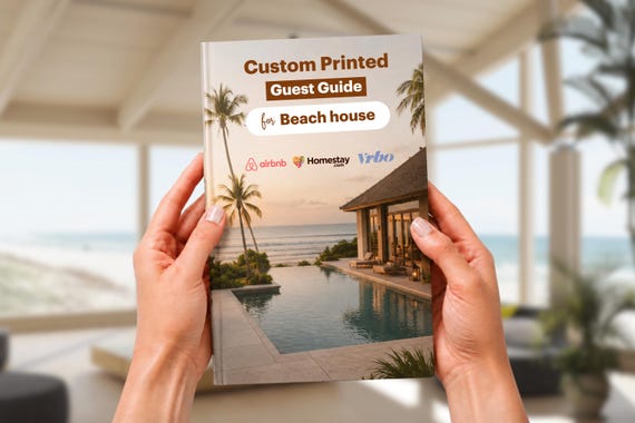 Custom Welcome Book for Beach Airbnb