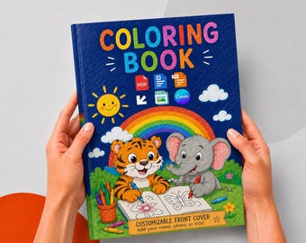Custom Coloring Book Printing | Your Artwork, 100 GSM Paper (Paperback)