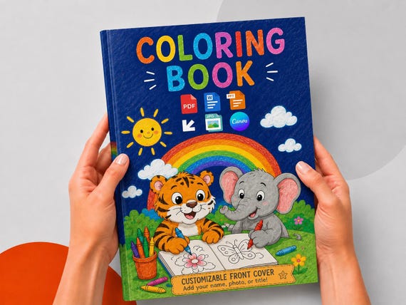 Custom Coloring Book Printing | Your Artwork, 100 GSM Paper (Paperback)