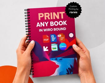 Print Your PDF into a Custom Wiro Bound Book (No minimum quantity, worldwide shipping)