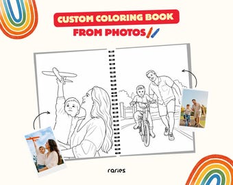 Custom Coloring Book From Your Photos, Spiral-Bound Keepsake