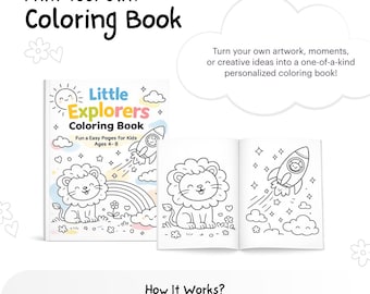 Custom Printed Coloring Book: Personalized Kids Activity Book