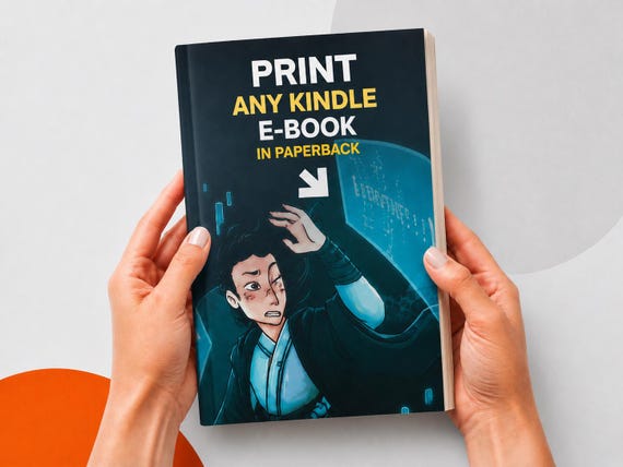 Kindle eBook to Paperback Printing Service: Personal Use