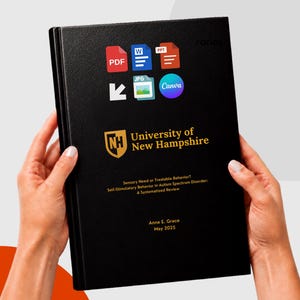 Custom Faux Leather Thesis Dissertation Printing